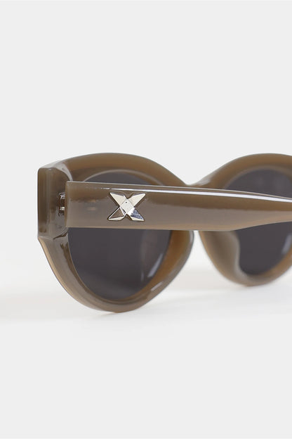Crystal Temple Cat Eye Sunglasses - Cougar Clothing