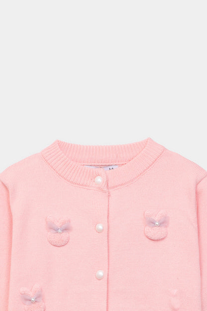 Fluffy-Bows Cardigan - Cougar Clothing