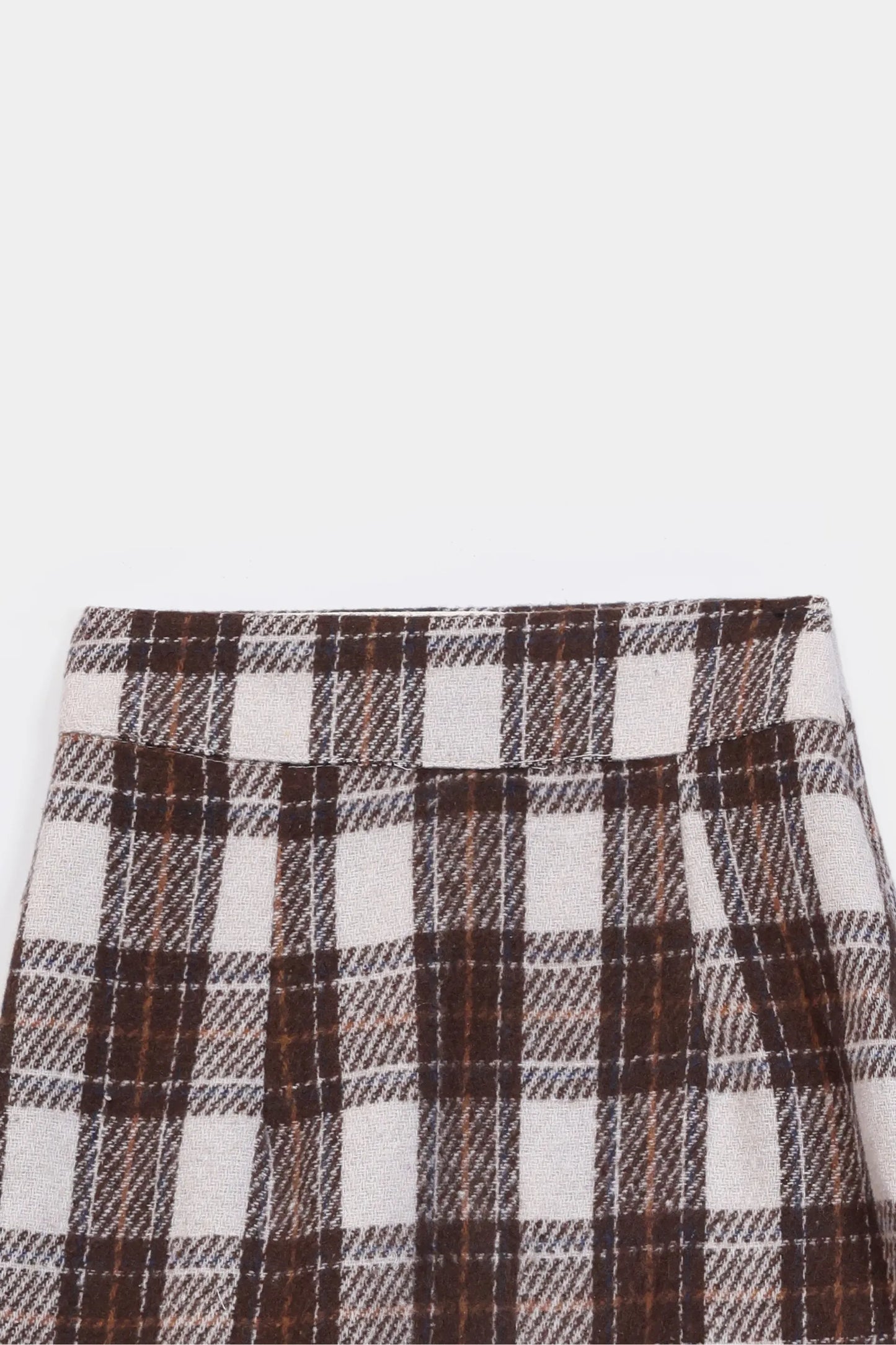 Woolen Check Skirt - Cougar Clothing
