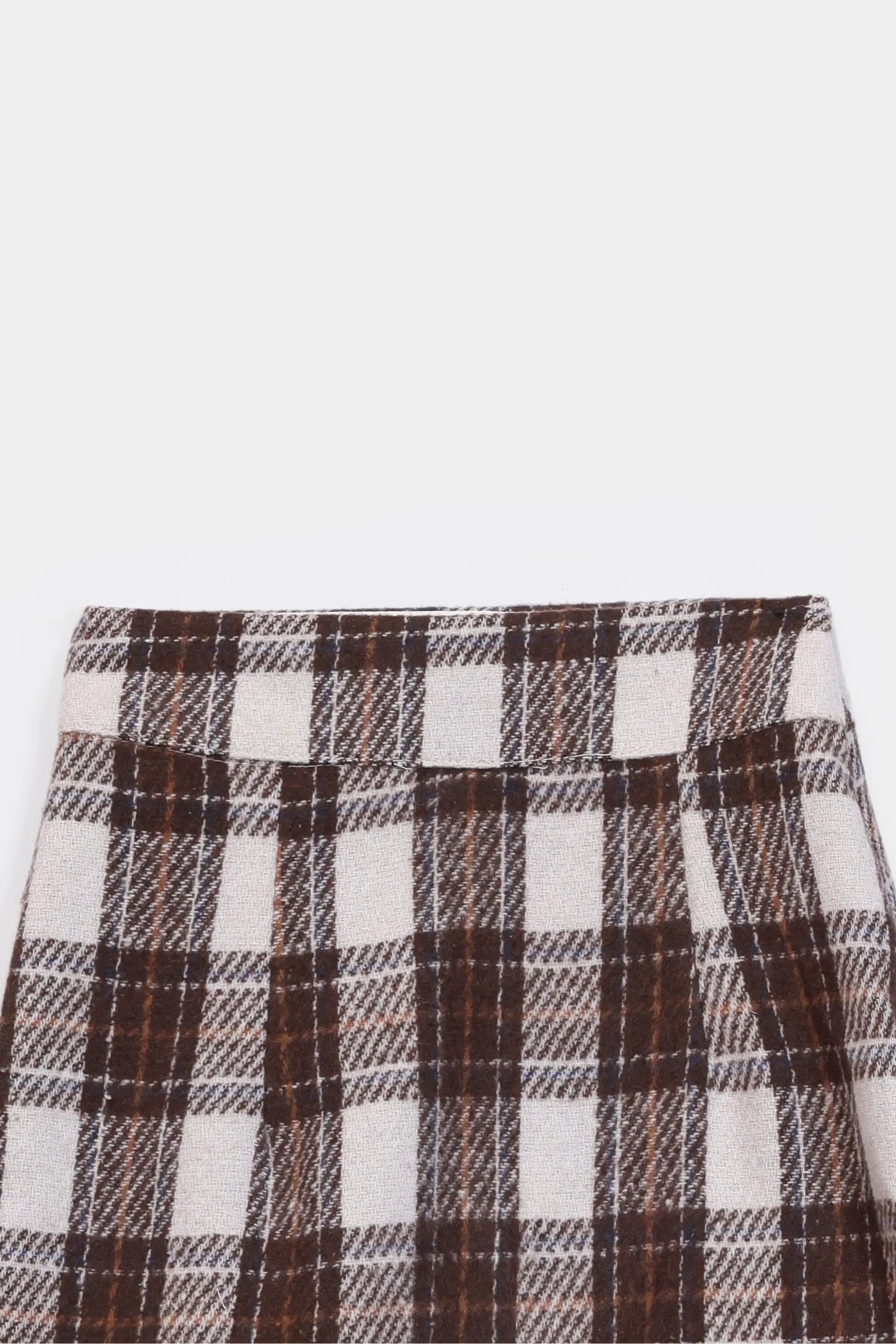 Woolen Check Skirt - Cougar Clothing