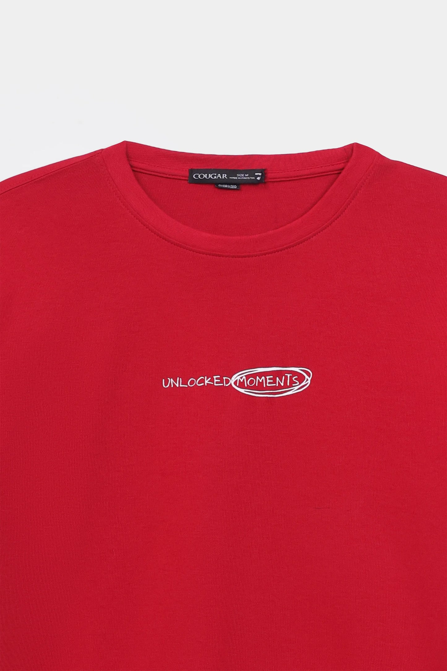 Oversized Slogan Printed T-Shirt - Cougar Clothing