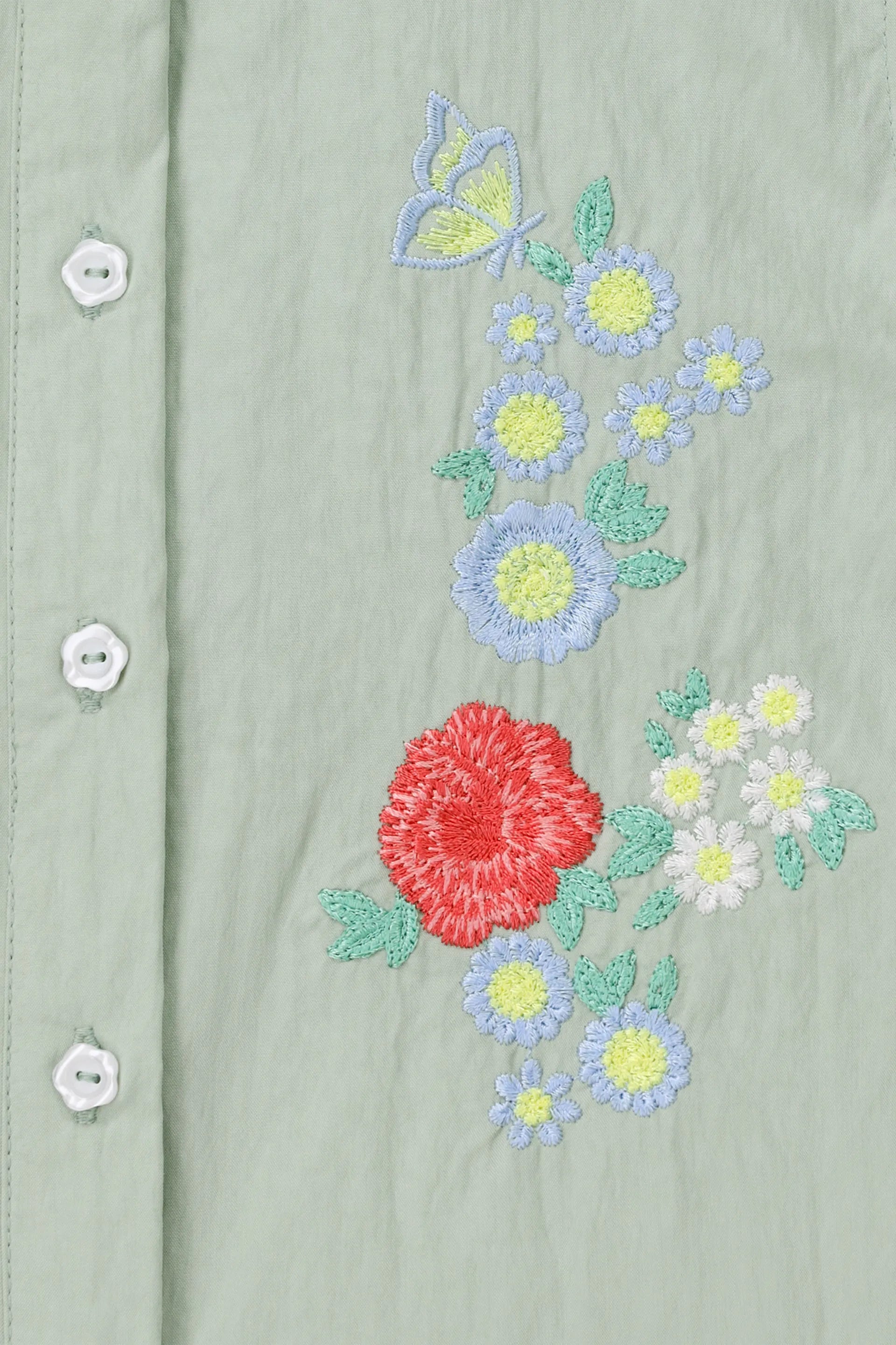 Embroidered Button-Down Shirt - Cougar Clothing