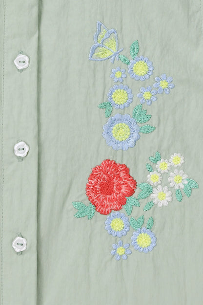 Embroidered Button-Down Shirt - Cougar Clothing
