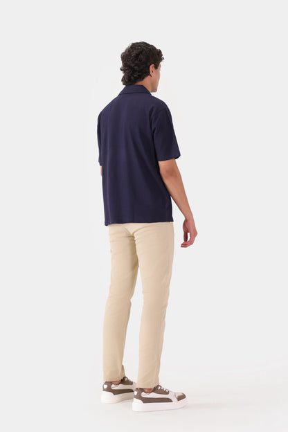 Popcorn Knit Boxy Shirt - Cougar Clothing