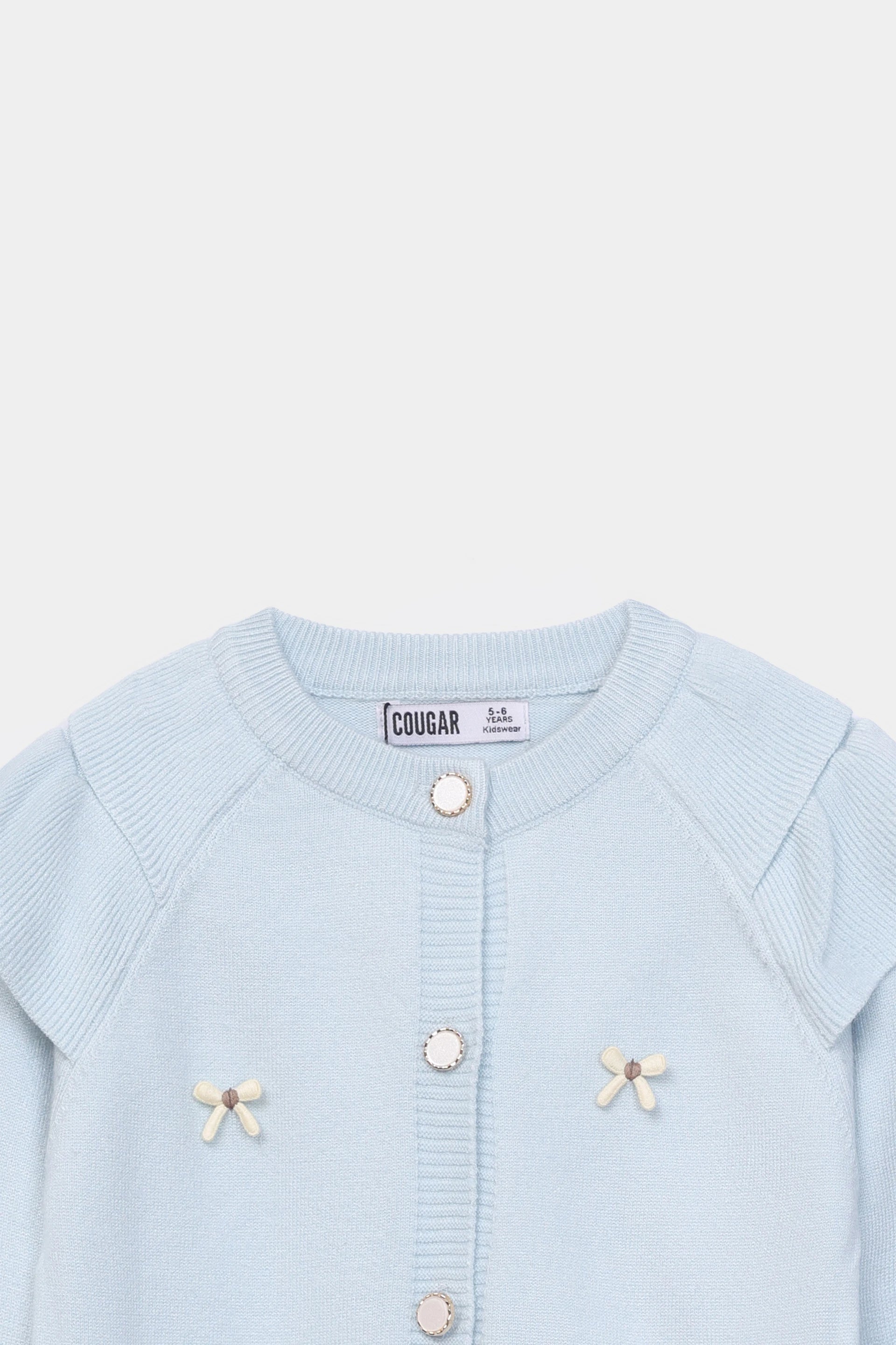 Bow-Detailed Cardigan - Cougar Clothing