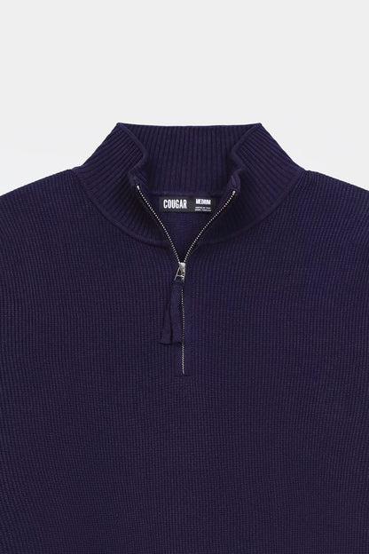 Quarter Zip Sweater - Cougar Clothing
