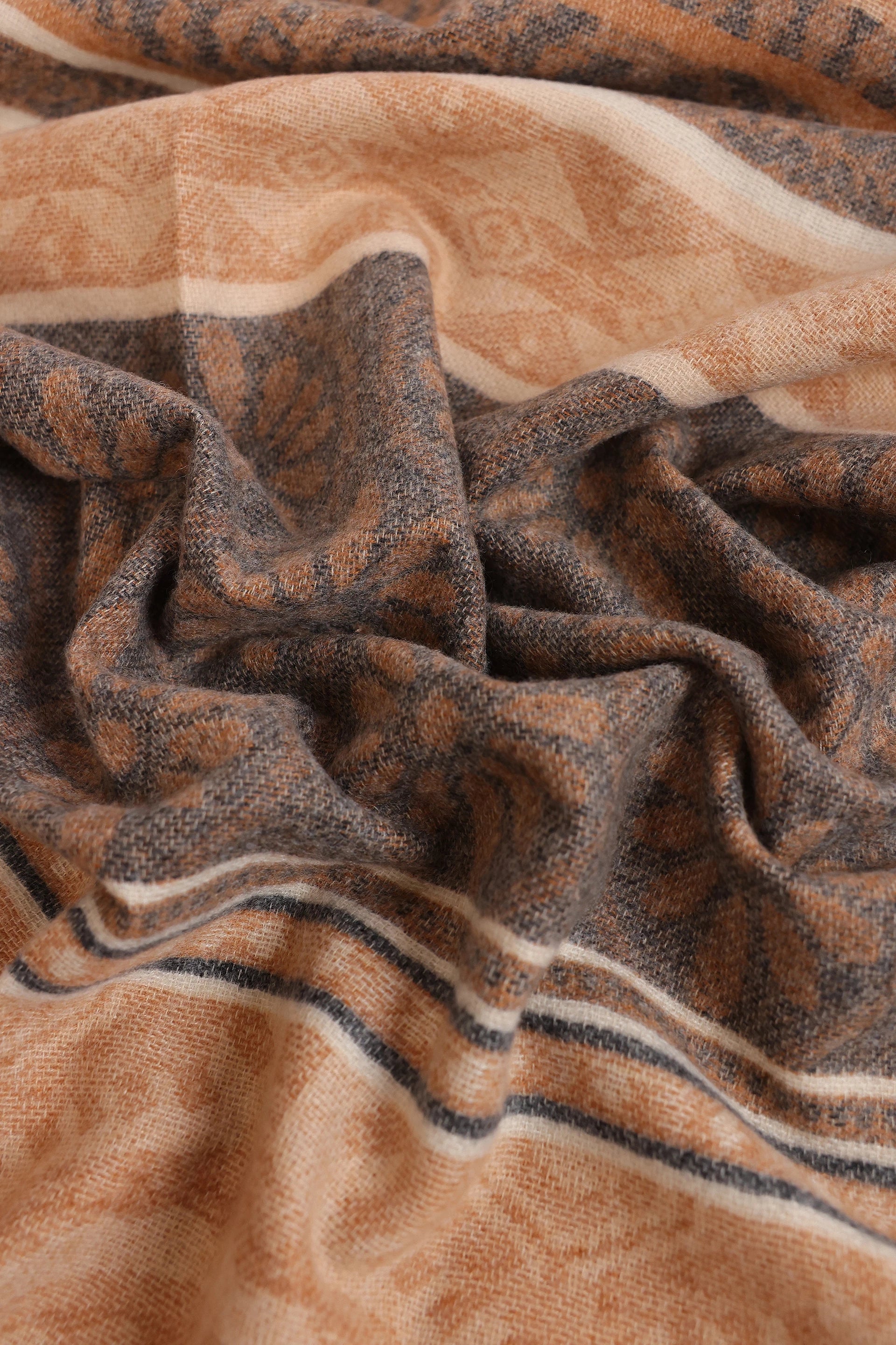 Floral Patterned Knitted Shawl - Cougar Clothing