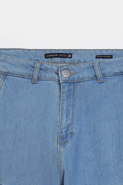 Straight Cargo Jeans - Cougar Clothing