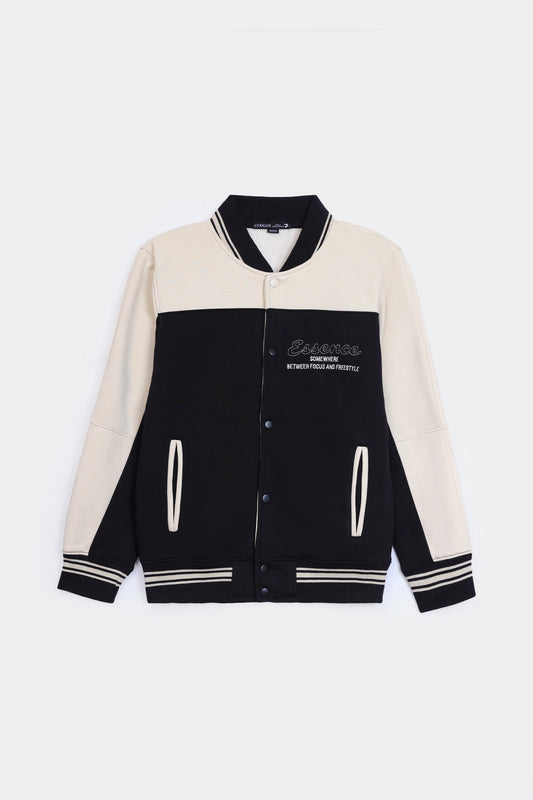 Color Block Embroidered Jacket