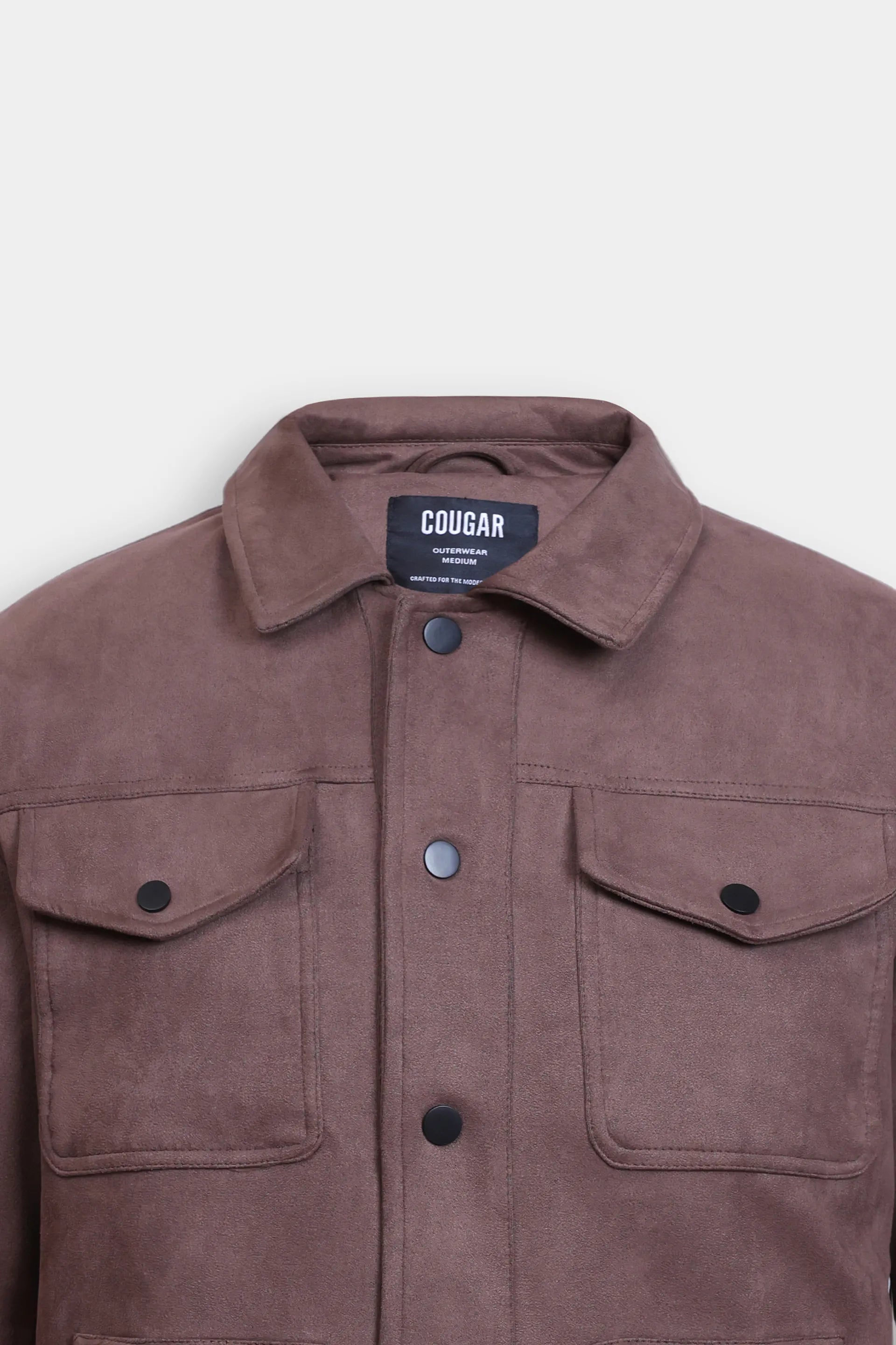 Faux Suede Trucker Jacket - Cougar Clothing