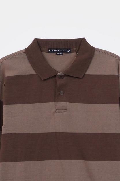 Yarn Dyed Striped Polo - Cougar Clothing