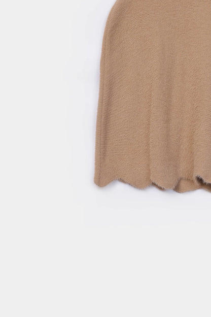 Fuzzy Texture Poncho - Cougar Clothing