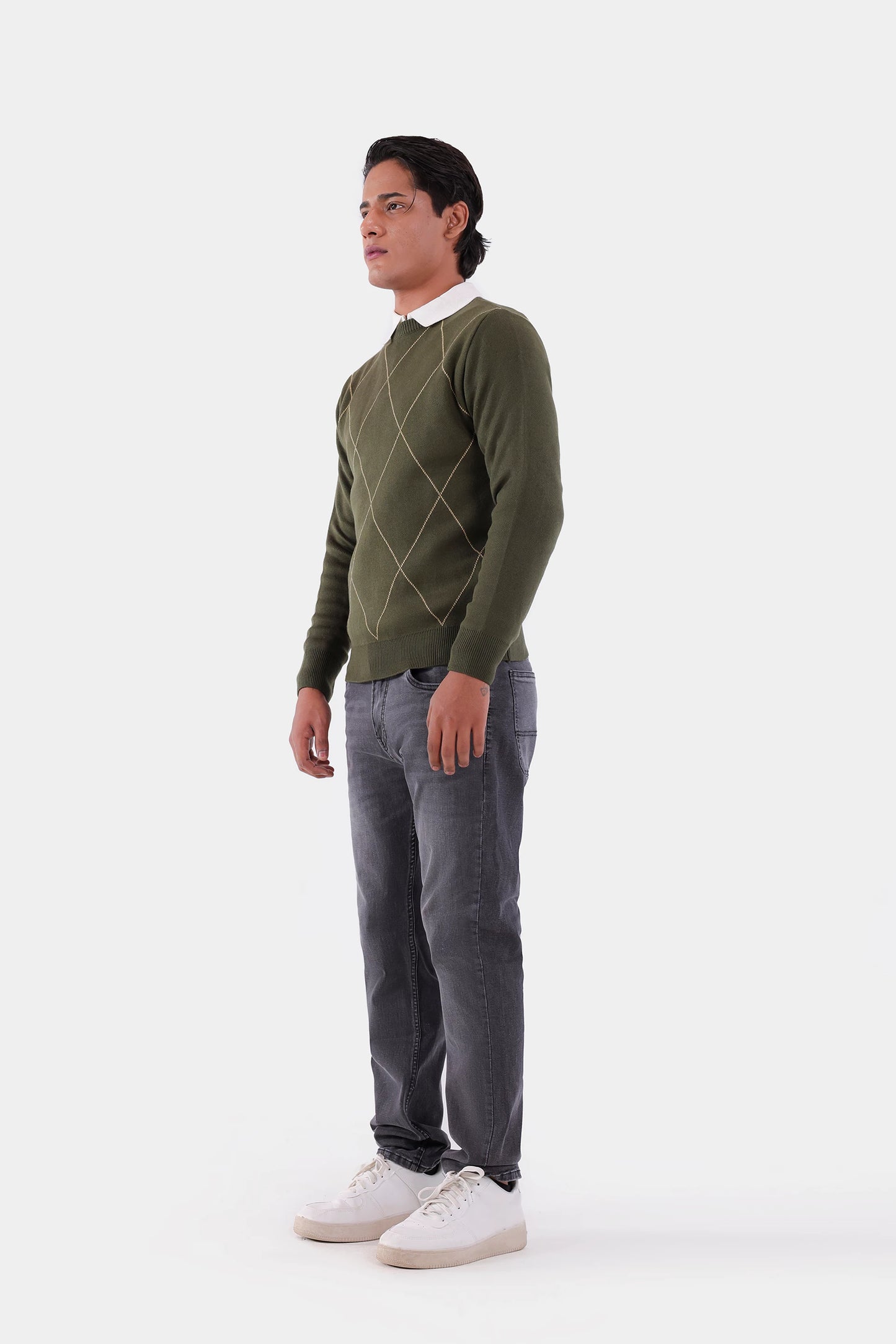 Argyle Knit Sweater - Cougar Clothing