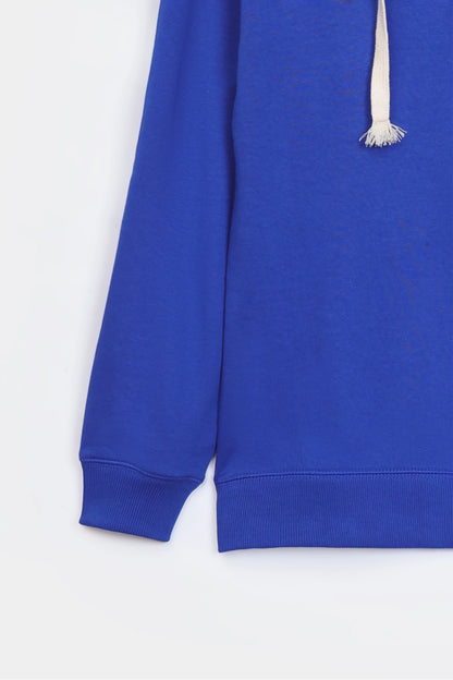 Contrast Drawstring Terry Hoodie - Cougar Clothing