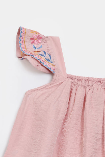 Sleeveless Embroidered Blouse - Cougar Clothing