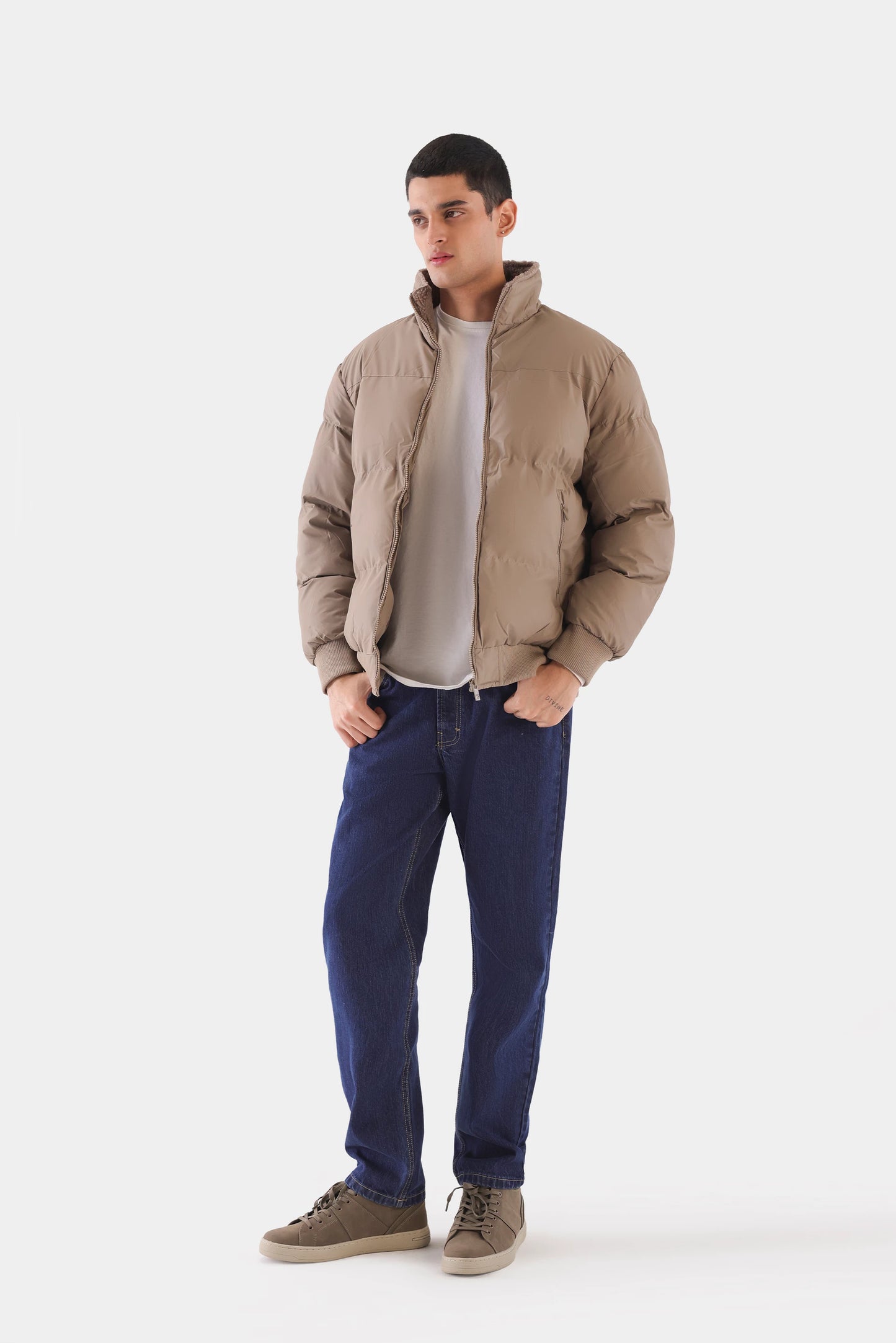 Fleece-Lined Puffer Jacket - Cougar Clothing