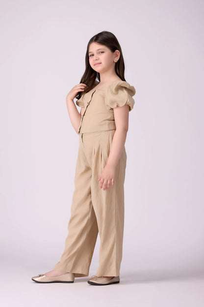 Button-Front Cropped Top - Cougar Clothing