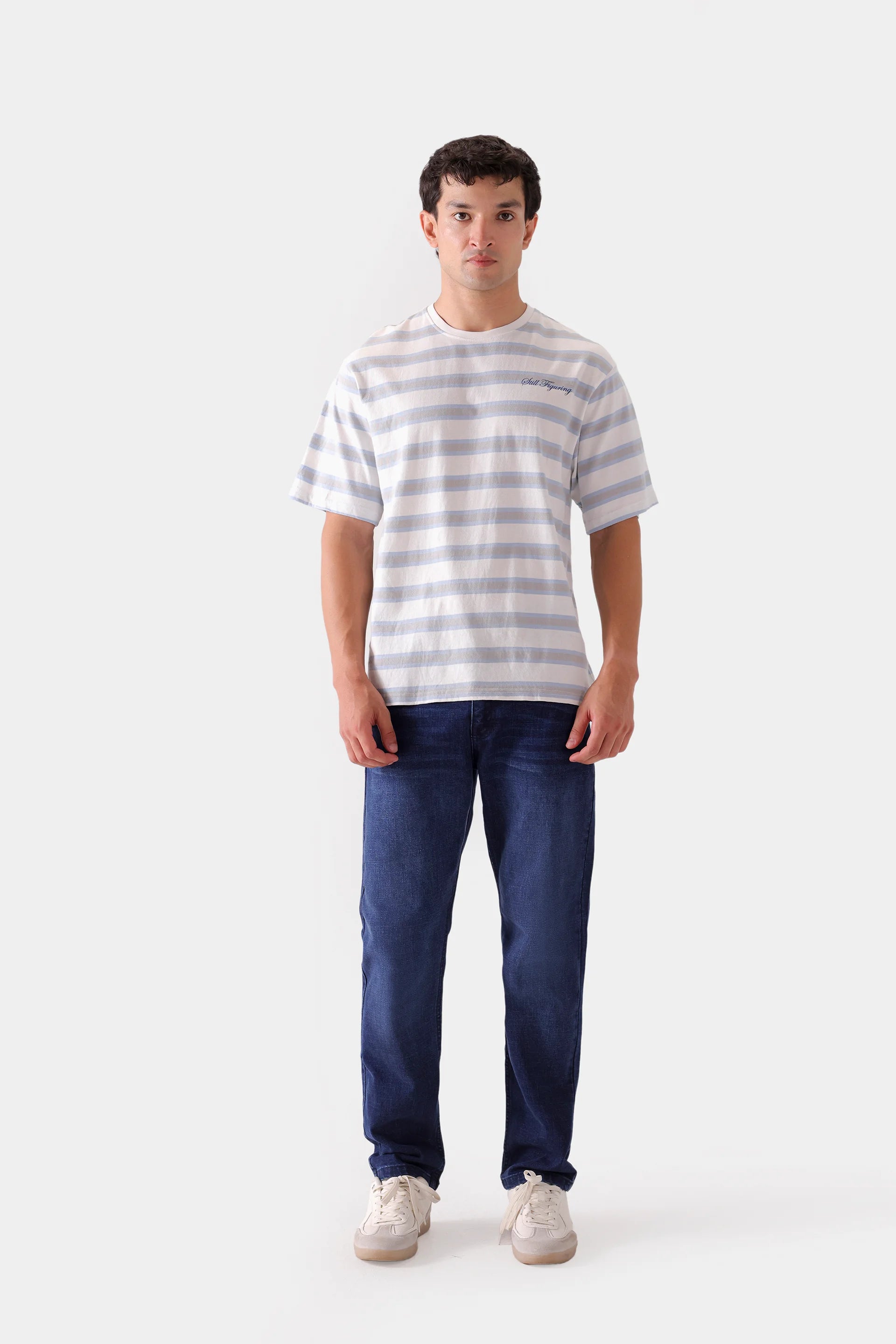 Focus & Chaos Striped Tee - Cougar Clothing