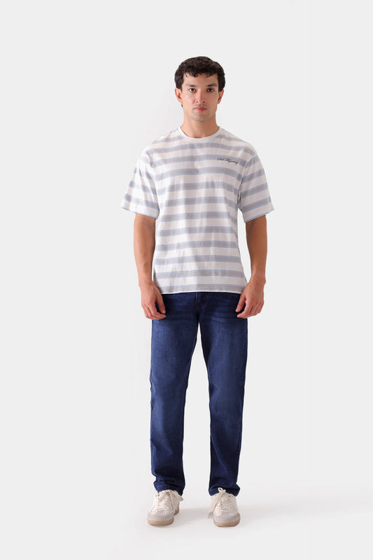 Focus & Chaos Striped Tee - Cougar Clothing