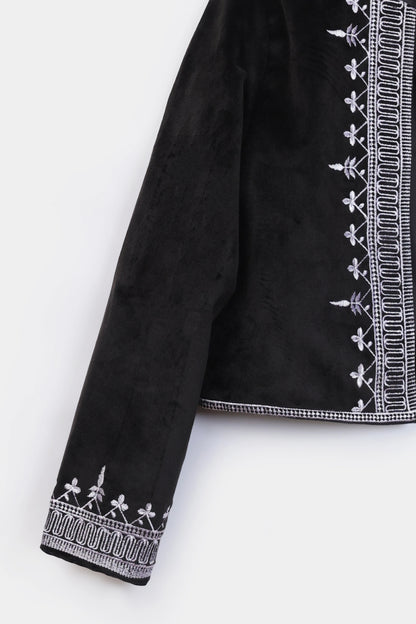 Embroidered Velvet Jacket - Cougar Clothing
