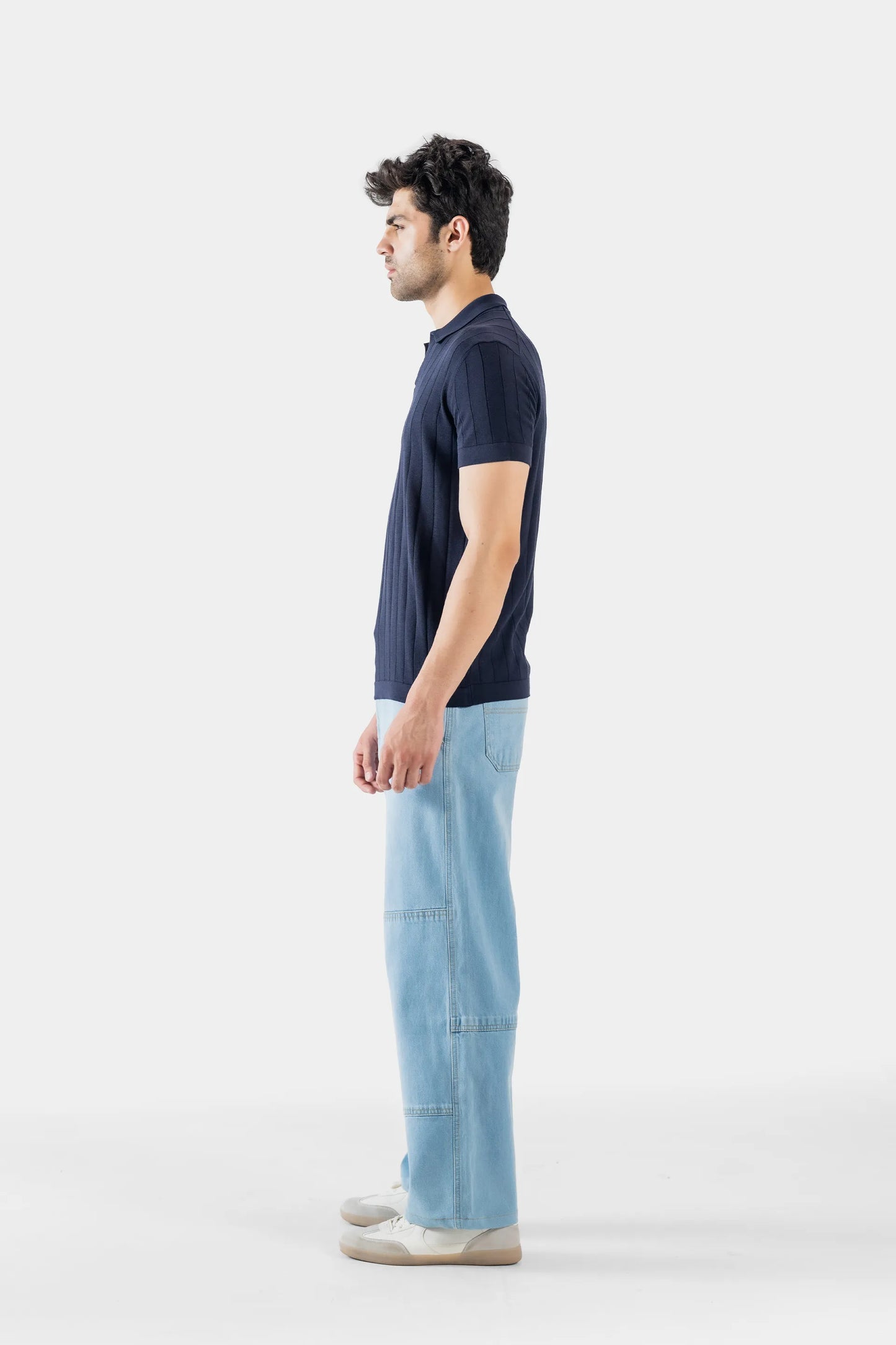 Johnny Collar Rib Knit Polo - Cougar Clothing