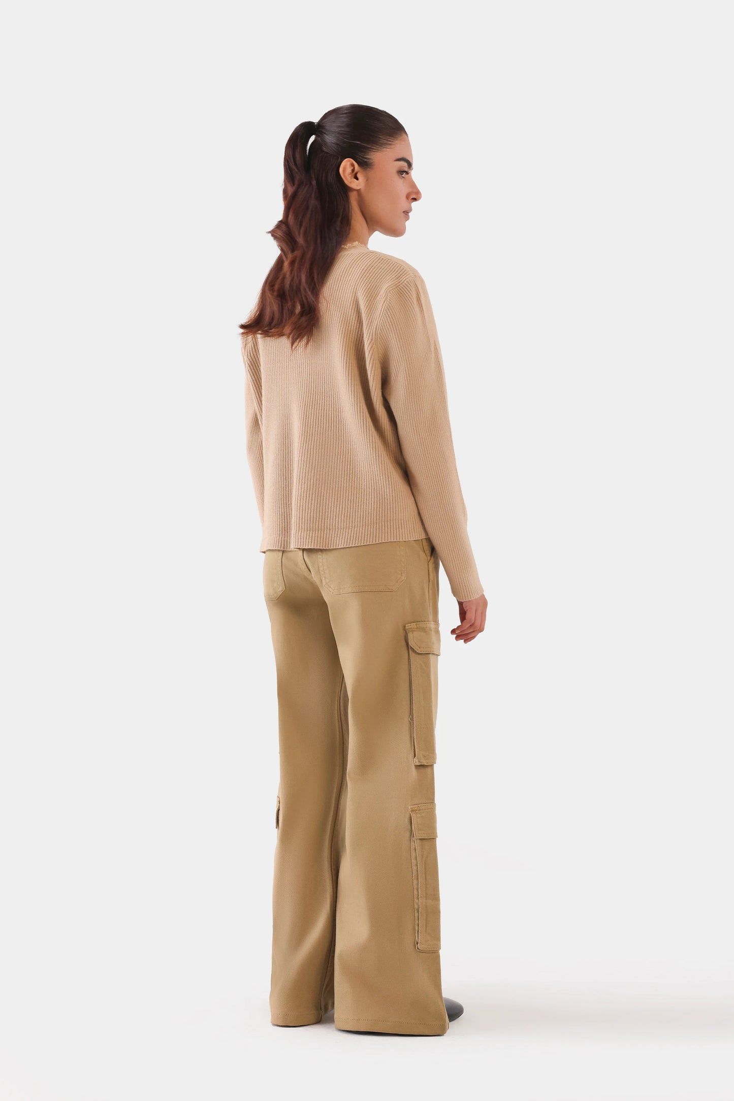 Frayed Placket Cardigan - Cougar Clothing