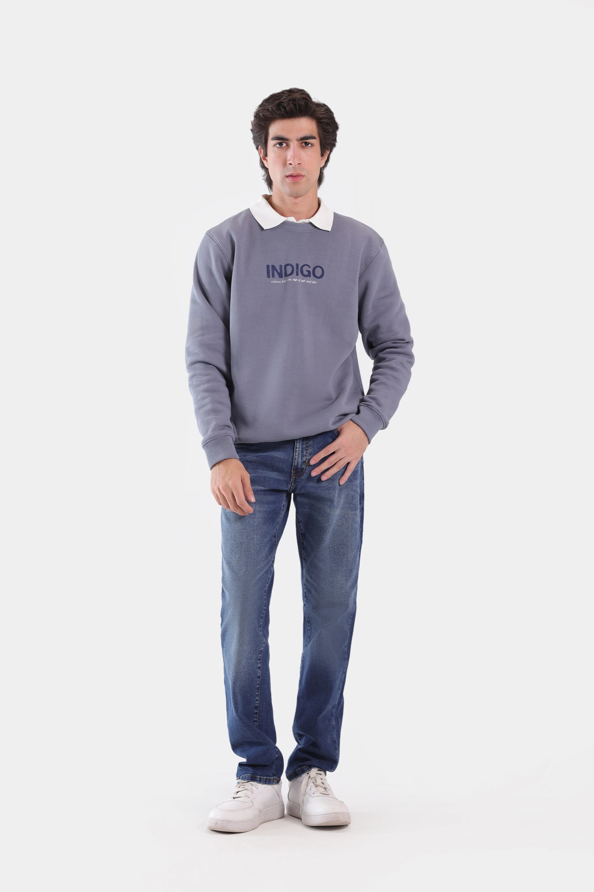 Indigo Fleece Sweatshirt - Cougar Clothing