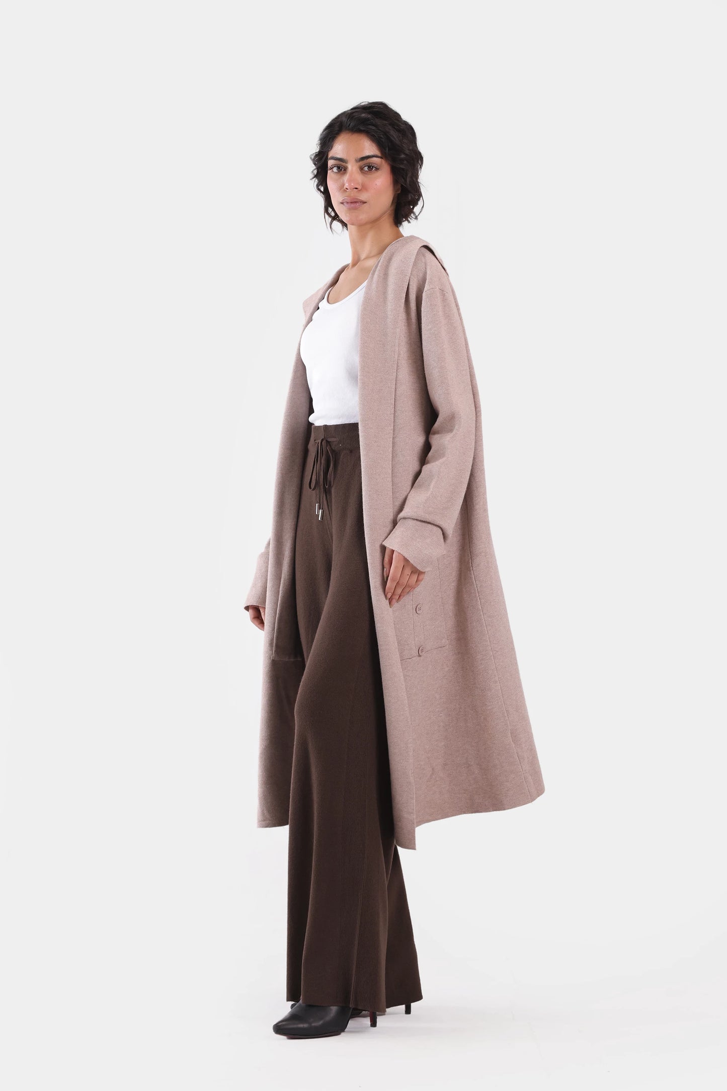 Hooded Long Cardigan - Cougar Clothing