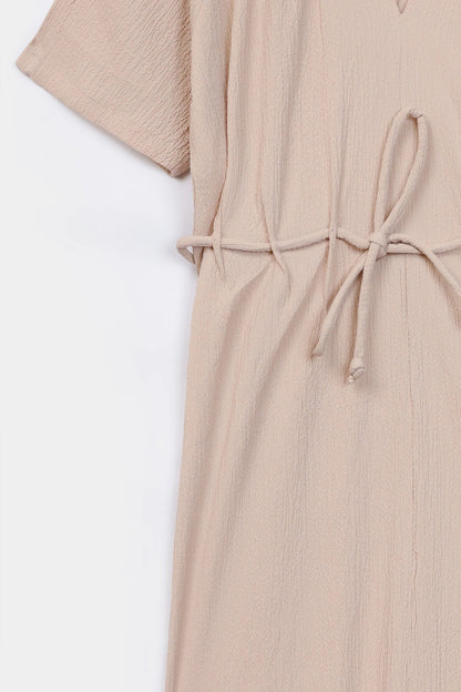 Crushed Midi Dress - Cougar Clothing
