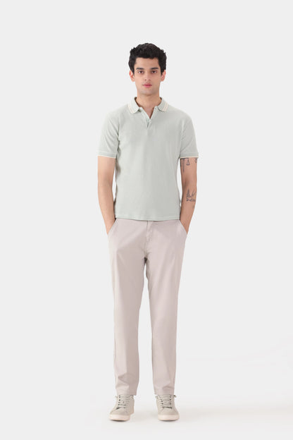 Waffle Knit Polo - Cougar Clothing