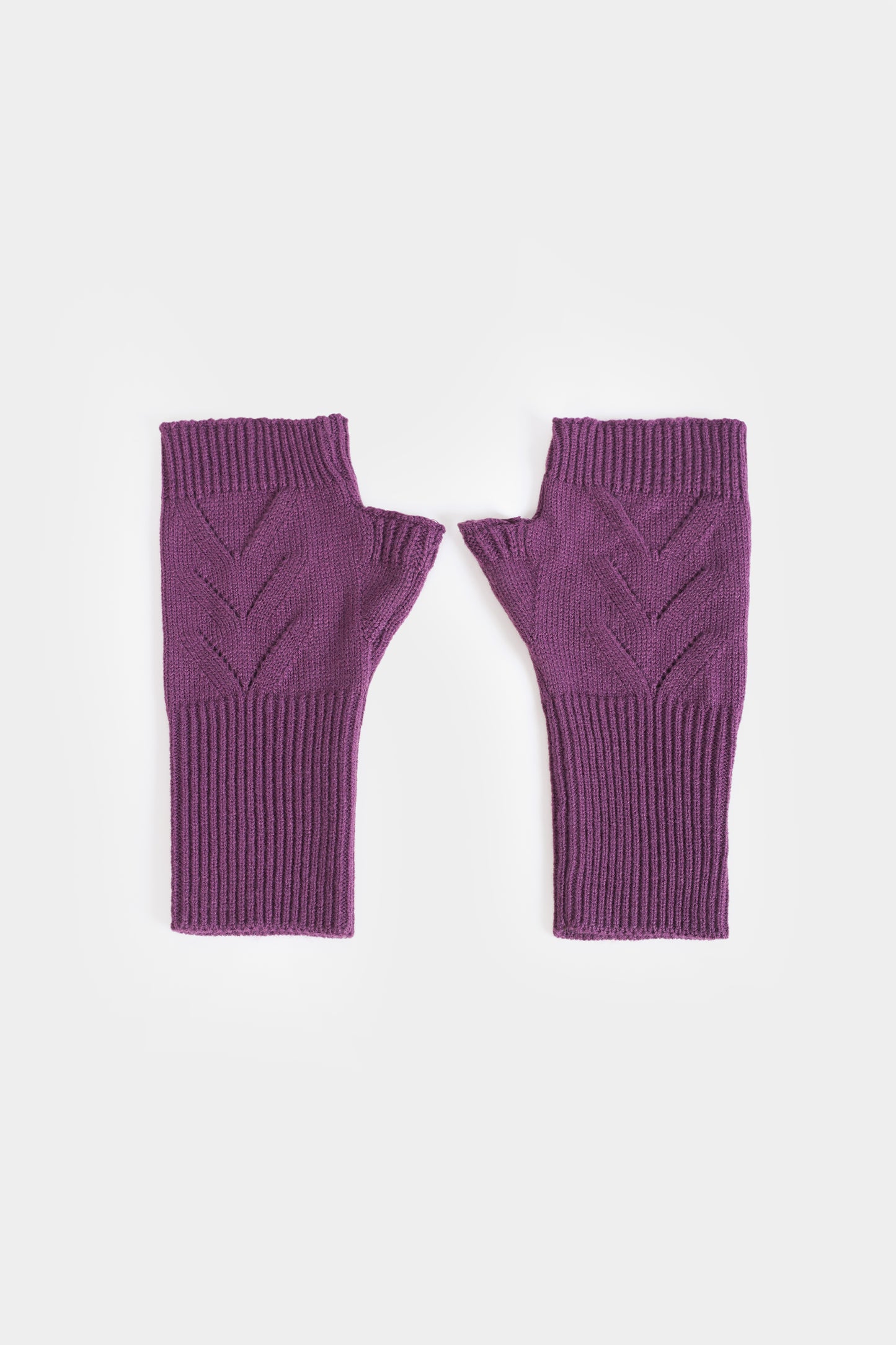 Snug Fit Knitted Fingerless Gloves - Cougar Clothing