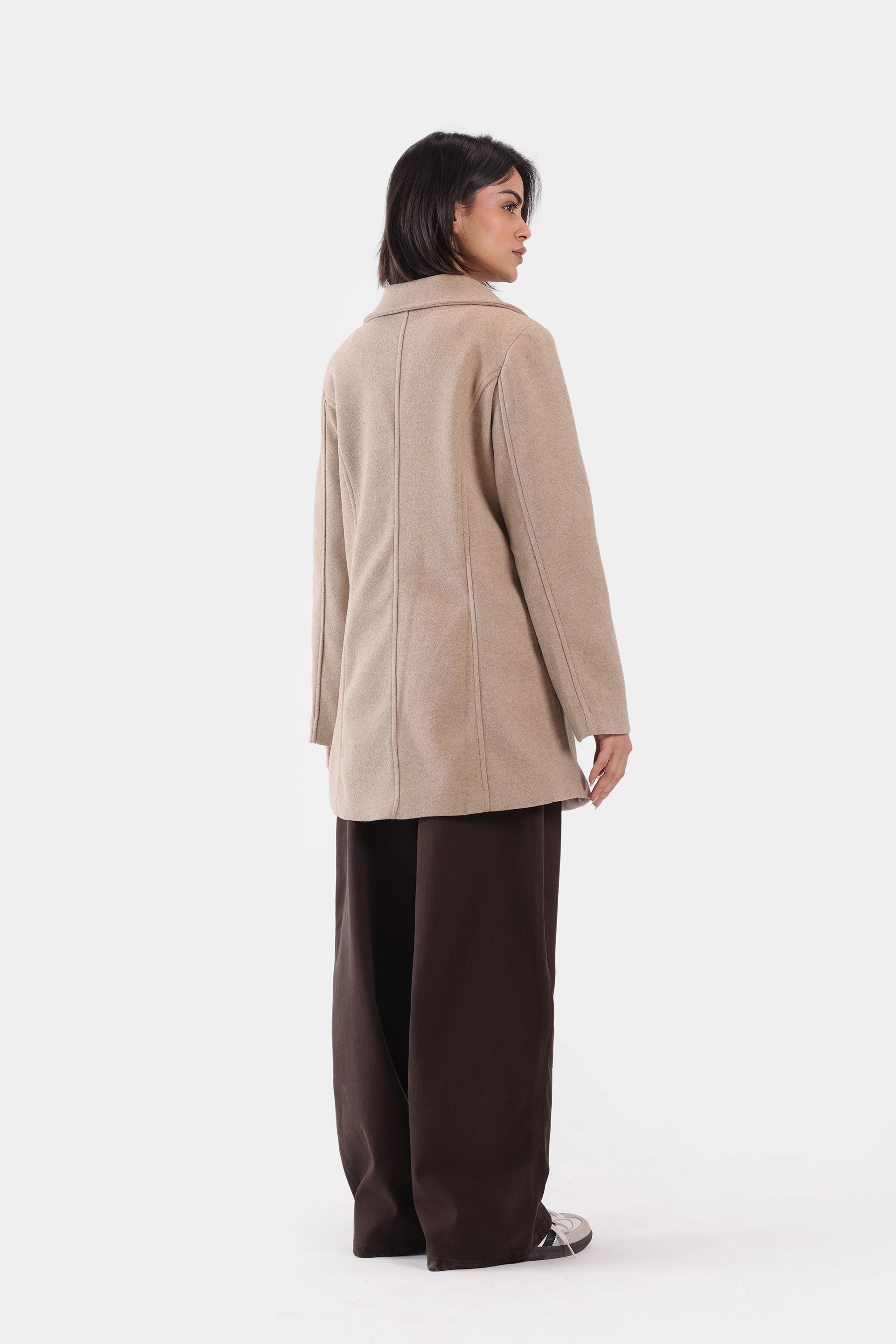 Melange Tweed Coat - Cougar Clothing