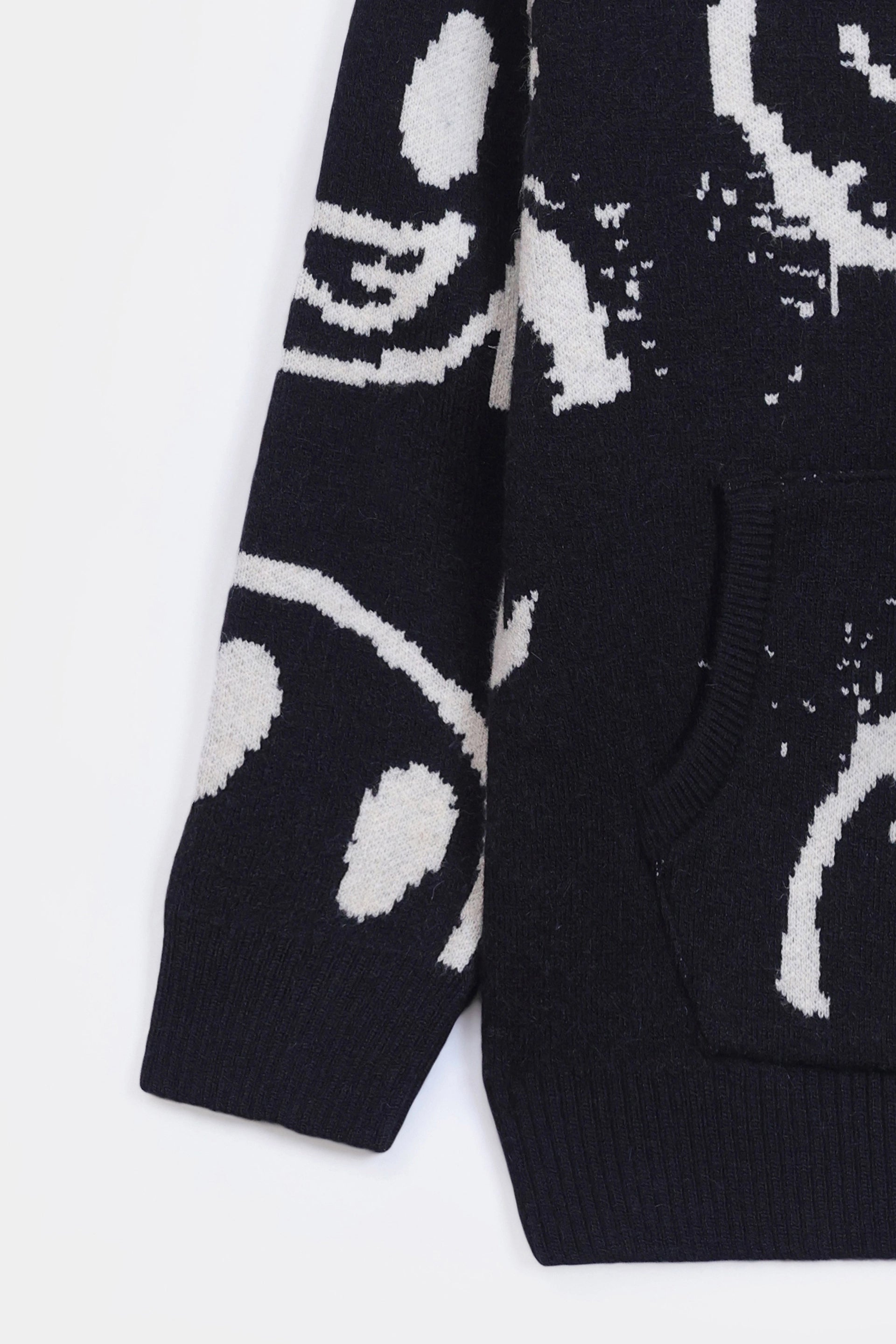 Jacquard Knit Hoodie - Cougar Clothing