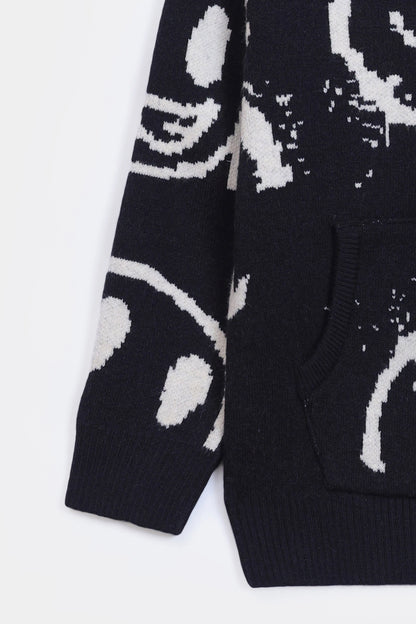 Jacquard Knit Hoodie - Cougar Clothing