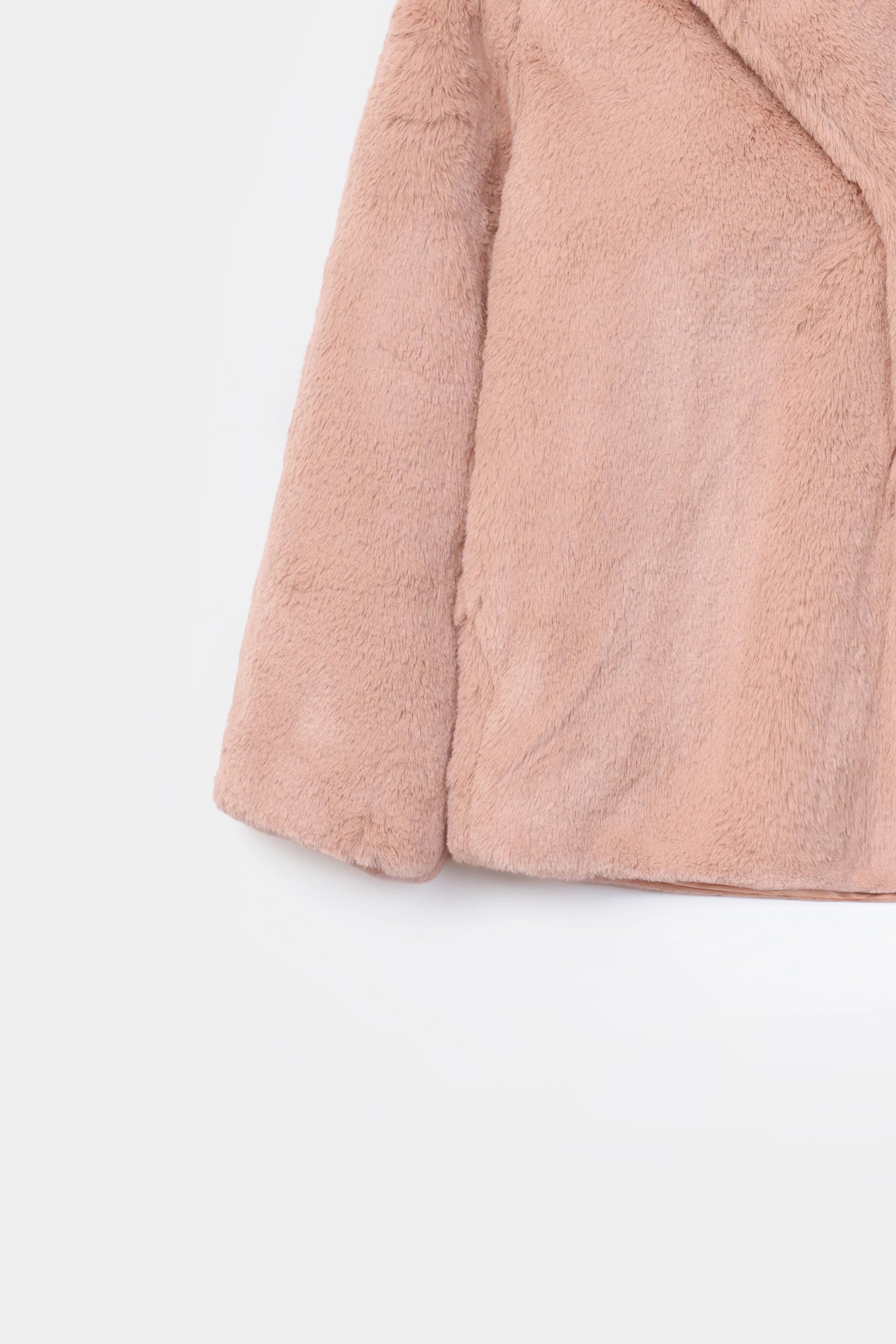 Shawl Collar Faux Fur Jacket - Cougar Clothing