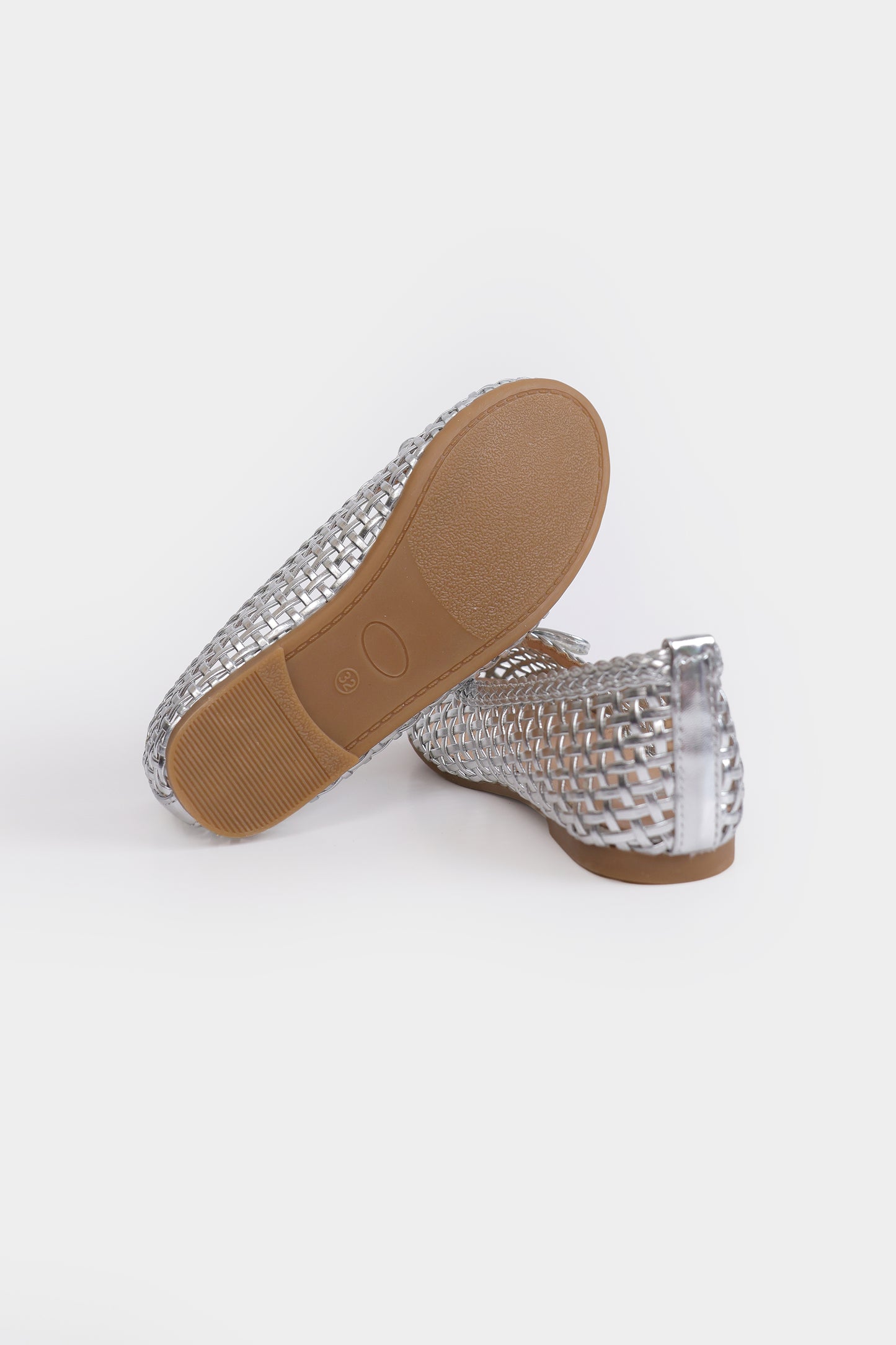 Braided Ballet Flats With Bows - Cougar Clothing