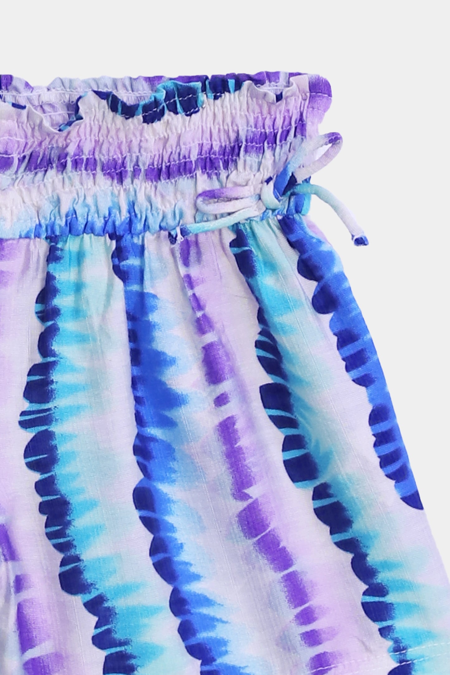 Smocked Waist Printed Shorts - Cougar Clothing