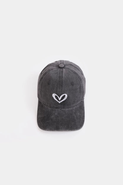 Embroidered Heart P-Cap - Cougar Clothing