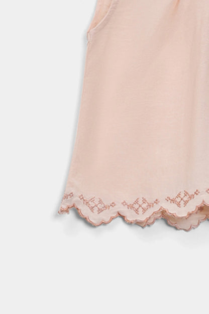 Embroidered Sleeveless Top - Cougar Clothing