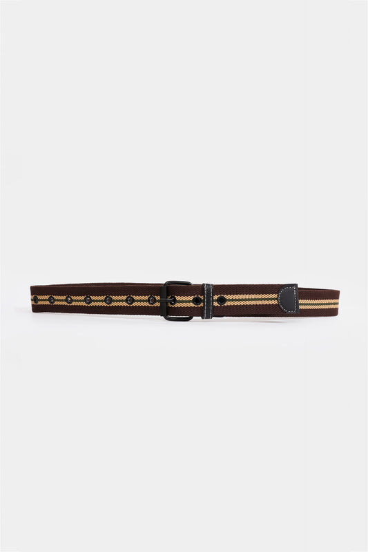 Double Striped Canvas Belt - Cougar Clothing