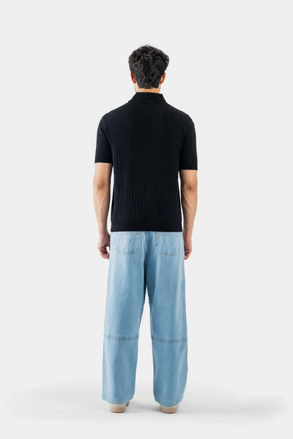 Button-Down Knit Polo - Cougar Clothing