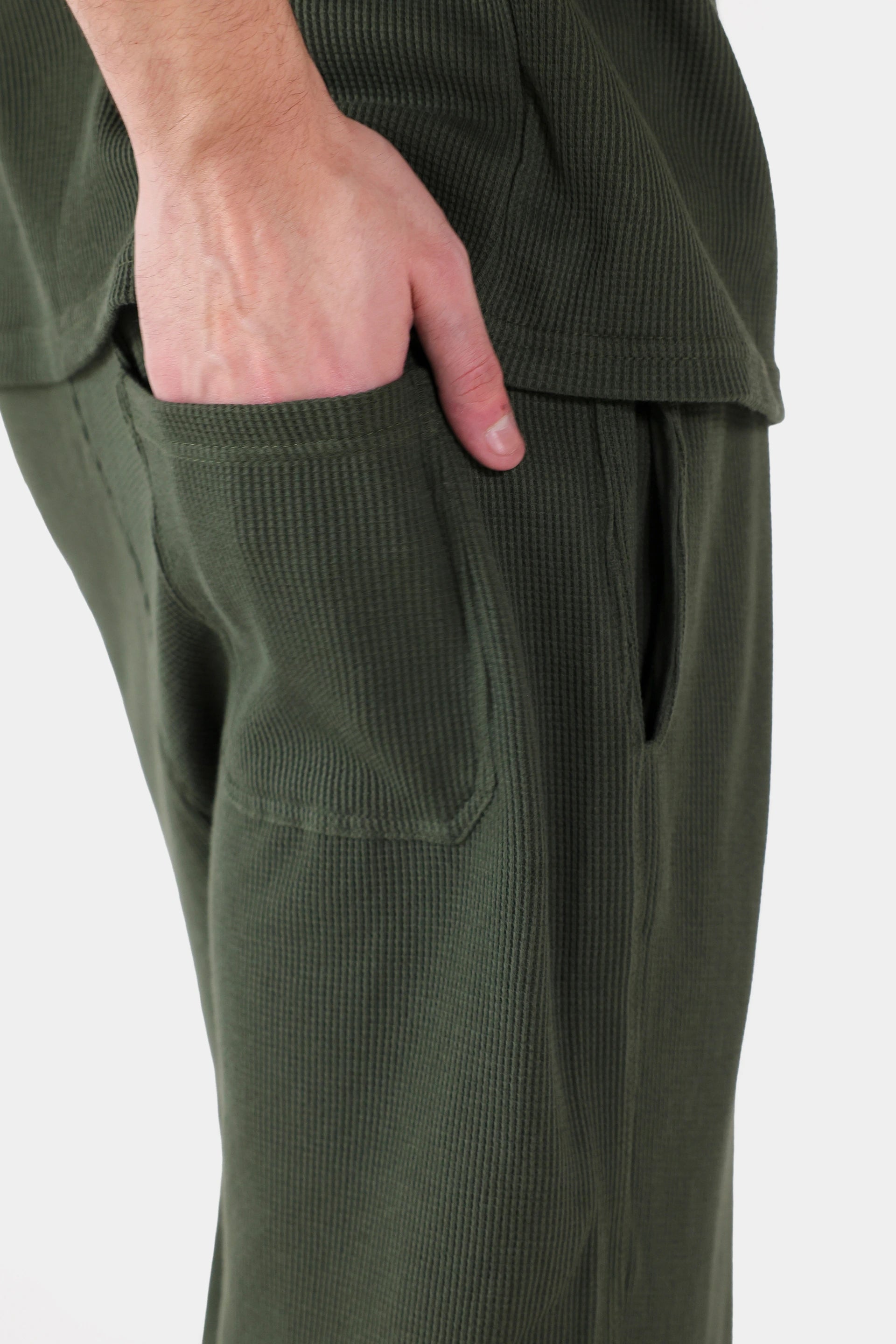 Waffle Knit Trousers - Cougar Clothing