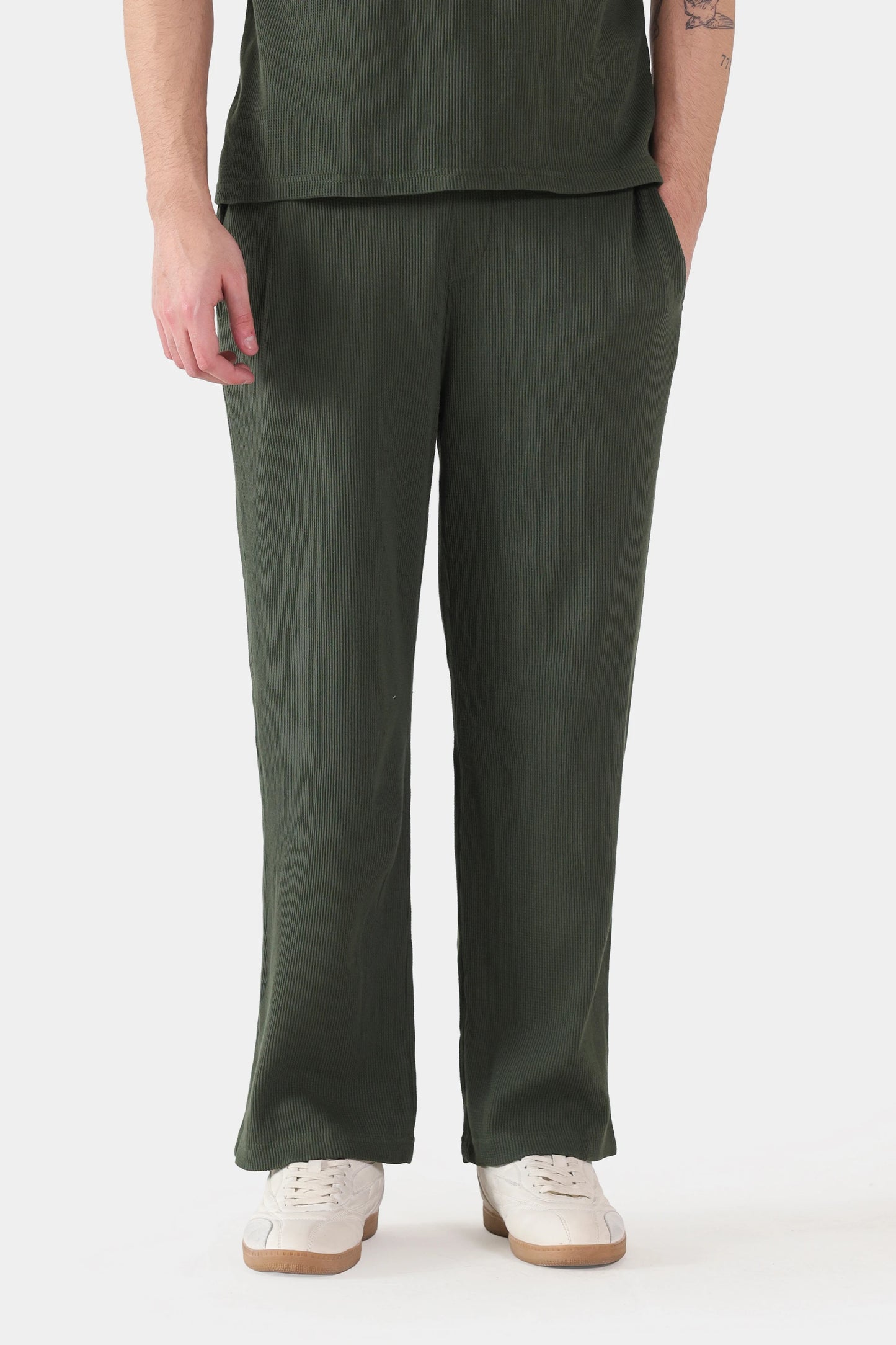 Waffle Knit Trousers - Cougar Clothing