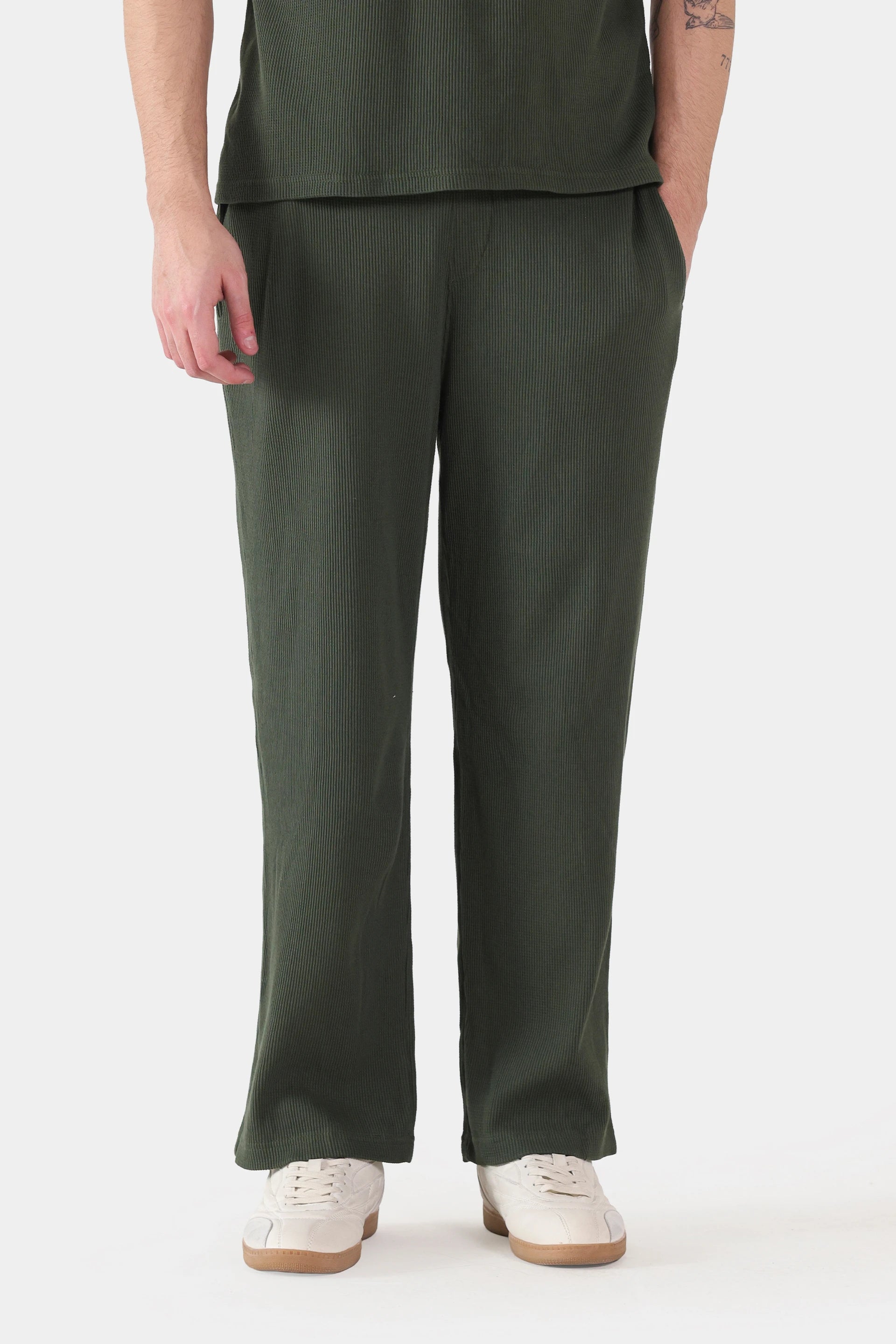 Waffle Knit Trousers - Cougar Clothing