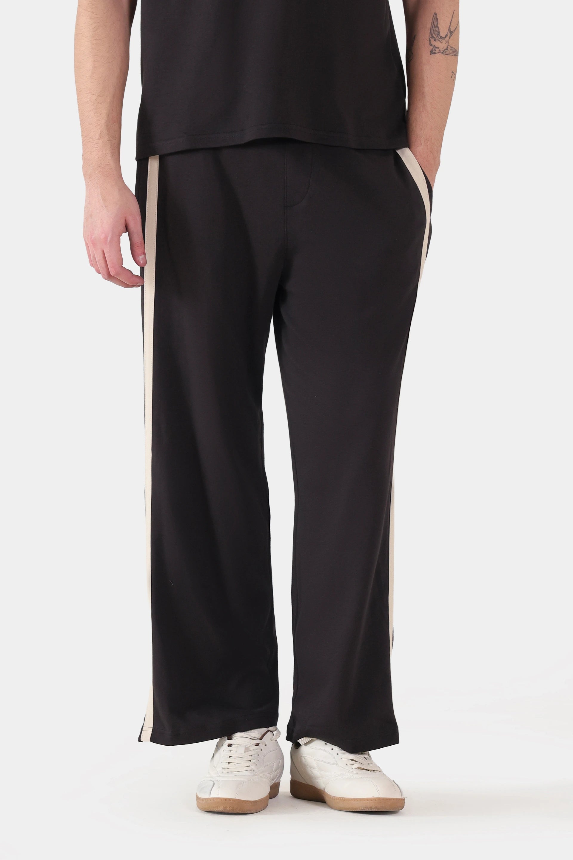 Side Striped Relaxed Fit Trousers - Cougar Clothing