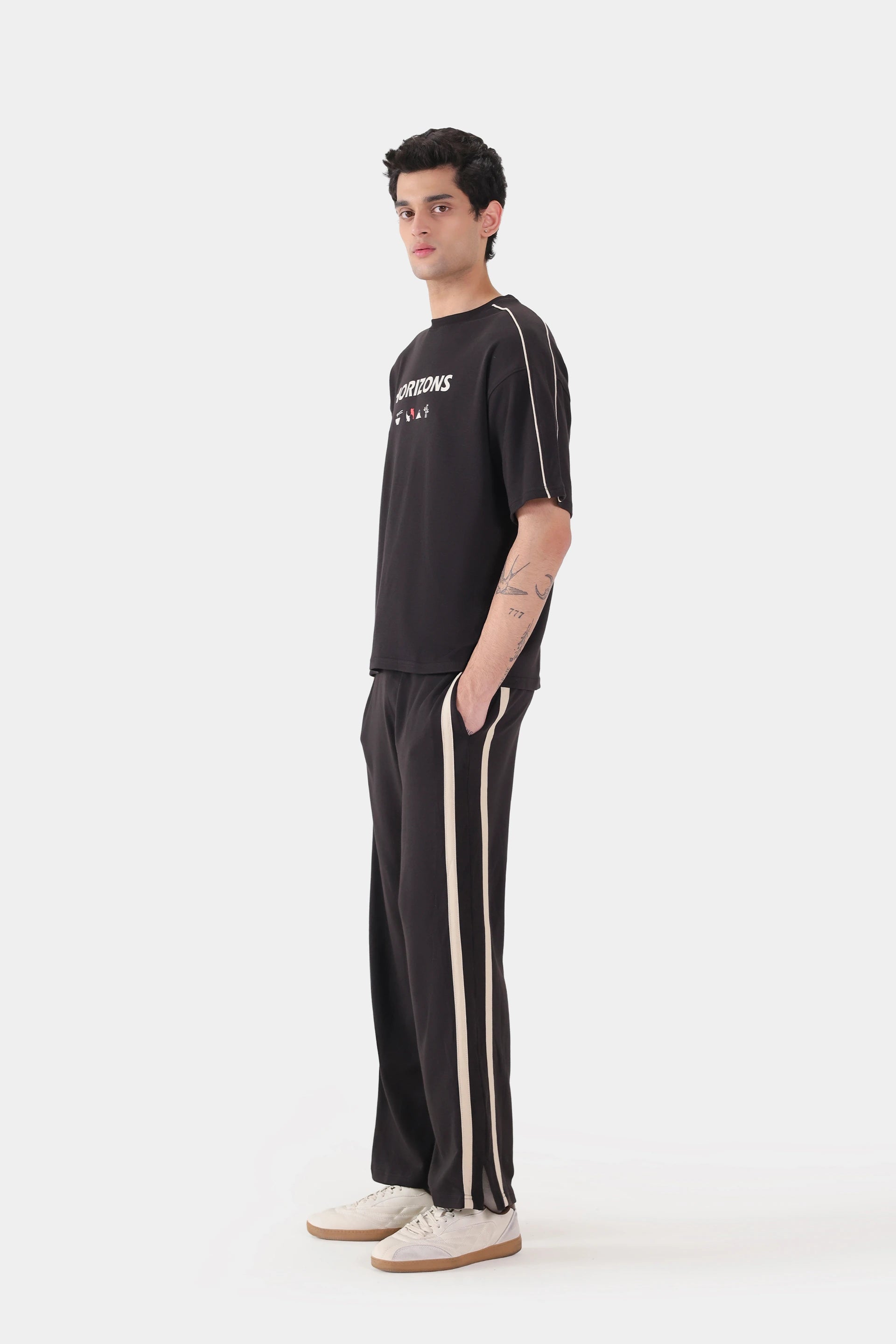 Side Striped Relaxed Fit Trousers - Cougar Clothing