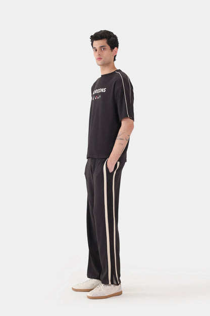 Side Striped Relaxed Fit Trousers - Cougar Clothing