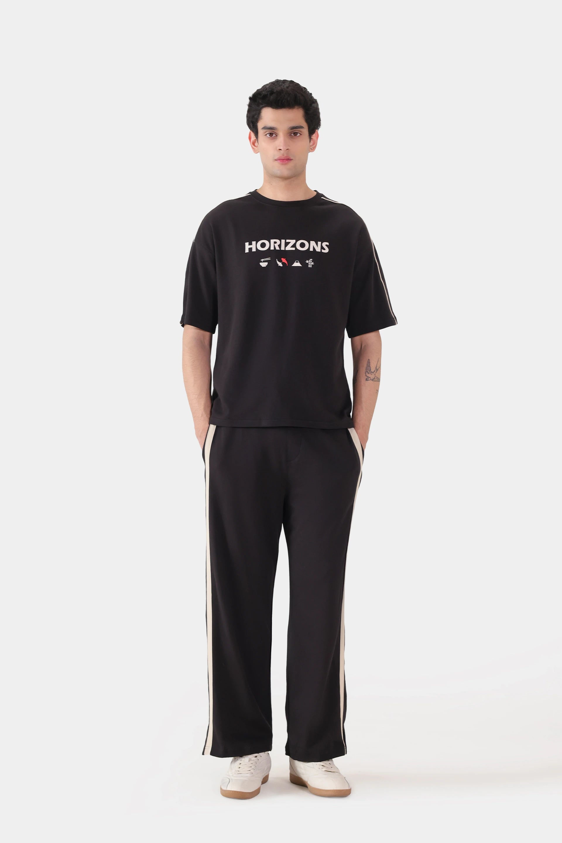 Side Striped Relaxed Fit Trousers - Cougar Clothing