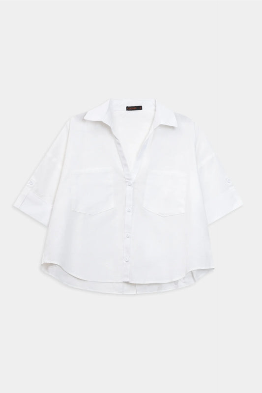 Shirt With Patch Pockets - Cougar Clothing