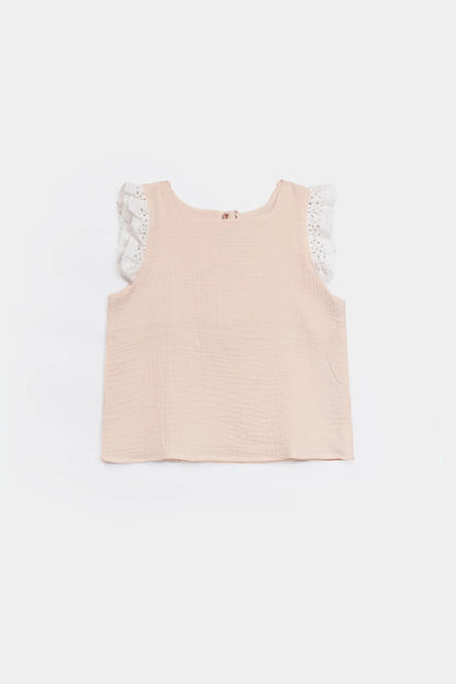 Lace-Trimmed Blouse - Cougar Clothing